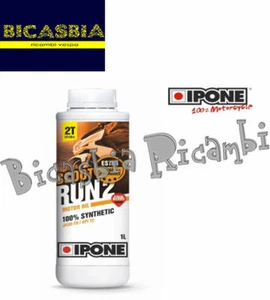 15226 - OLIO MISCELA IPONE SCOOT RUN 2 SINTETICO ALLA FRAGOLA 1 LT PE SCOOTER 2T - Imagen 1 de 1