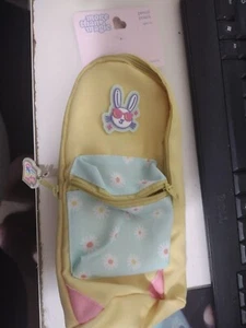 More Than Magic Pencil Pouch Floral Yellow Rabbit Brand New - Picture 1 of 2