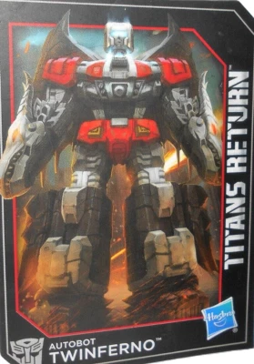 TRANSFORMERS Titans Return TWINFERNO Trading CARD 2016 DoubleCross classics Foto 1 de 2