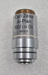Carl Zeiss A-Plan 100/1.25 Oil 160/0.17 461917 Microscope Objective Lens - Picture 1 of 5