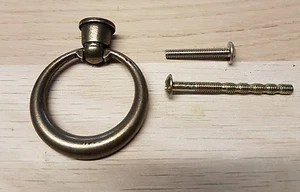 Antique Finger Pull Swing Ring Drop Kitchen Cabinet Drawer Cupboard Knob Handle - Picture 1 of 2