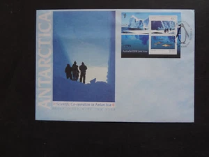 1990 ANTARCTICA JOINT ISSUE AUST./ USSR MINI-SHEET FDC PICTORIAL POSTMARK - Picture 1 of 2