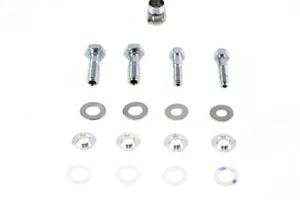 V-Twin 35-0126 Chrome Breather Bolt Set for Harley Evo Twin Cam & Sportster - Picture 1 of 4