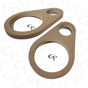 6,5 Zoll + Super Hochtöner Tür Pod Leitblech Lautsprecher Ring MDF Fiberglas 6 1/2 Paar - Bild 1 von 2