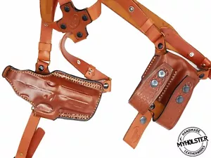 Shoulder Holster with Double Mag Pouch for GLOCK29 , MyHolster - Picture 1 of 10