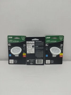 3pk Feit Electric 35W Equivalent MR16 Enhance Reflector LED 4W 12V Bright White - Image 1 of 4
