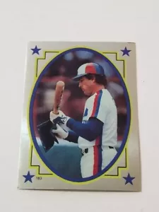GARY CARTER 1984 TOPPS ALBUM BASEBALL STICKER #183 MONTREAL EXPOS SILVER FOIL - Picture 1 of 2