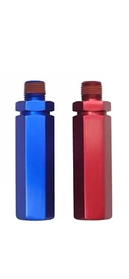 Aluminum Glad Hands for Semi-Truck Trailer High Quality 1 Pair. Red And Blue. - Image 1 of 3
