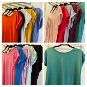 NEXT Ladies Cap Sleeve Tshirts 14 Colours Sizes 6-26 Brand New - Picture 1 of 13