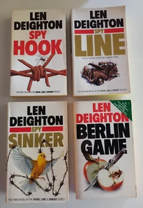 Spy Hook Spy Line Spy Sinker Trilogy Berlin Game (all small pbs) Len Deighton - Picture 1 of 6