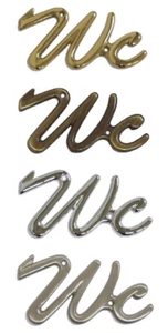 Mess-WC-Türschild-Türsymbol- 4 Farben-Schild-Schilder-Hinweisschild-Klo-Toilette - Bild 1 von 1