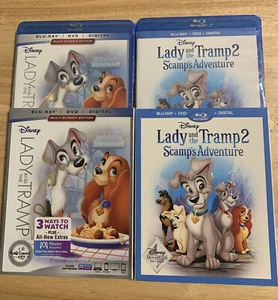 Lady and the Tramp 1 & 2 Blu-ray Movie Club Signature Collection Scamps Adv.-NEW - Picture 1 of 4