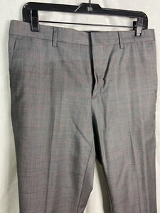 Burberry Men's Gray Plaid Trousers W32 - Picture 1 of 4