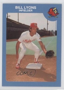 1986 Louisville Redbirds Bill Lyons #17