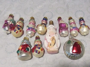 10 Vintage Glas Ornamente - Bild 1 von 9