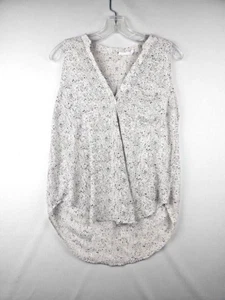 Ärmellose Bluse Small Relaxed Fit Oberteil mit V-Ausschnitt - Bild 1 von 8