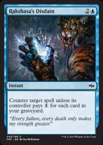 Fate Reforged - Rakshasa's Disdain - Foil - Image 1 of 1