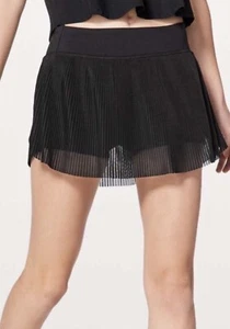 Lululemon Just Pleat It black tennis Skirt sz 4 Run Tennis skort NEW - Picture 1 of 11