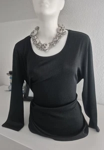 Neu Marke Hugo BOSS Top Oberteil Longsleeve Pullover Gr.L Schwarz & Glitzer - Bild 1 von 4