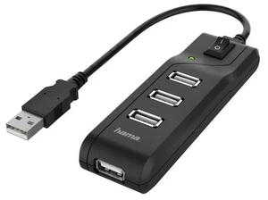 HAMA - Hub USB 2.0 4 Ports avec Interrupteur - Photo 1/1