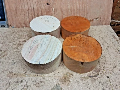 Pin de arce roble ciruela sicómoro madera cuenco giratorio en blanco Foto 1 de 4