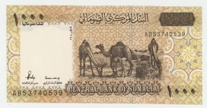 Somalia 1000 Shilin 2010 Pick 38 UNC Uncirculated Banknote - Picture 1 of 2