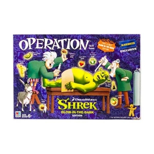 MTB Boardgame Operation - Shrek Glow-In-The-Dark Ed (Blockbuster Ex Box VG/VG+ - Picture 1 of 2