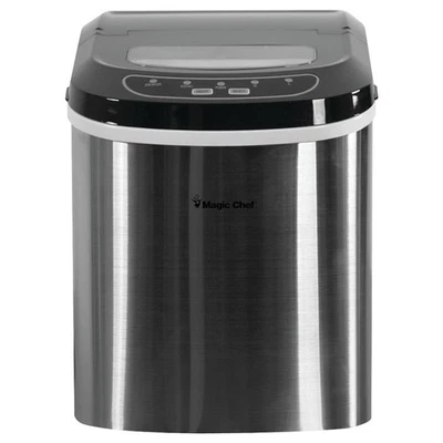 MAGIC CHEF® 27-Pound-Capacity Portable Ice Maker (Stainless Steel) - Image 1 of 4