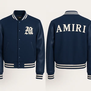 AMIRI Varsity Bomberjacke Herren Letterman Style AM Patch Logo Baseball - Bild 1 von 5