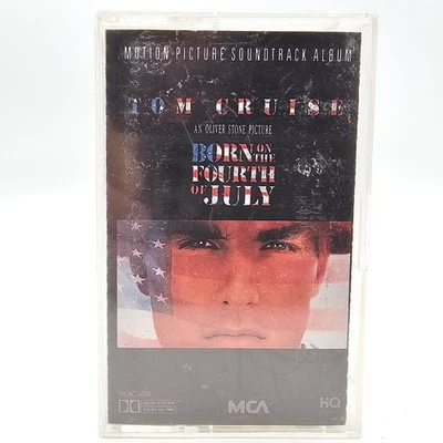 Born On The Fourth Of July SoundTrack Album Cassette Tape 1989 MCA Records - Image 1 of 4