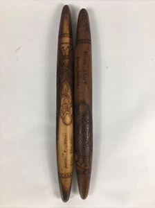 Don Nolan "Kocri" Craft Solid Wood Aborigine Clap Sticks Australia Wooden - Picture 1 of 8