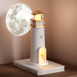 LED Cordless Night Lights Set of 2, Wireless Portable Motion Sensor Moon Lightho - Picture 1 of 12