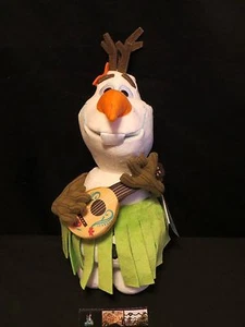 Disney Store Authentisch Frozen Olaf Stofftier Plüsch Schneemann Hula Rock Ukelele Spielzeug - Bild 1 von 6