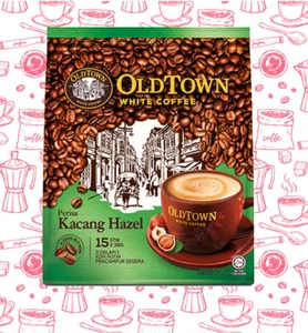 Old Town White Coffee Instant 3 in 1 Fragrant Hazelnut - Picture 1 of 3
