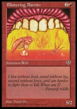 Magic the Gathering MTG Blistering Barrier (159) Mirage   LP