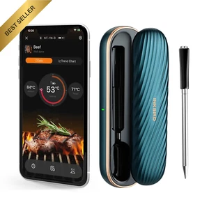 Wireless Meat Thermometer Bluetooth BBQ Grill Smoker IP67 Waterproof - Picture 1 of 12