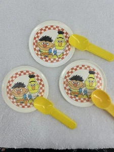 Platos infantiles de plástico Chilton de colección SESAME STREET 6 piezas cucharas Mcdonalds - Imagen 1 de 7
