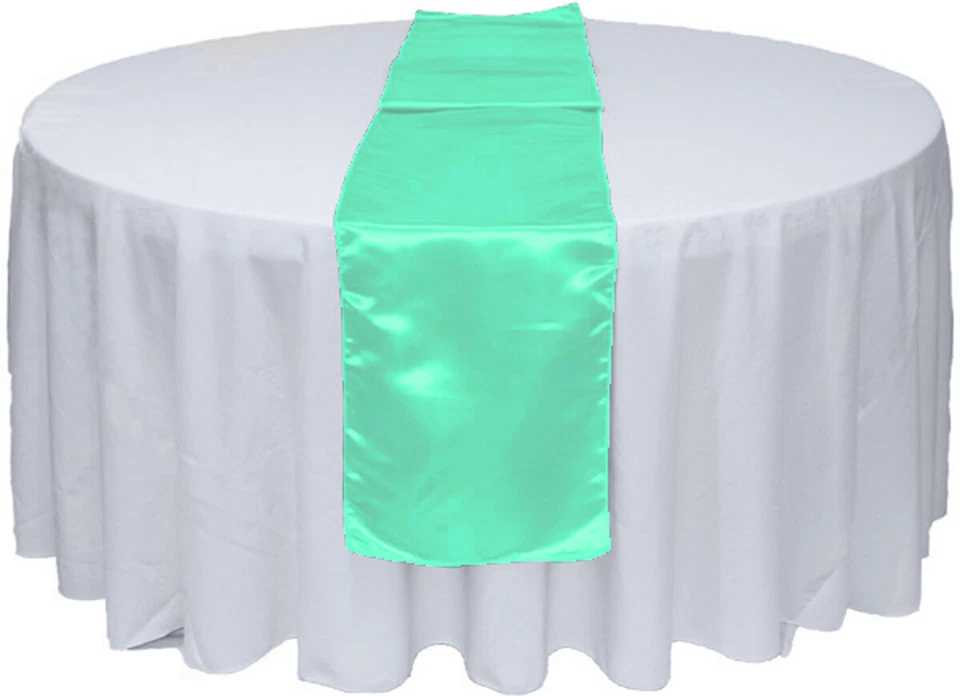 1/5/10/20pcs 12" x 108" Satin Table Runner Wedding Party Banquet Decorations - Image 1 of 1