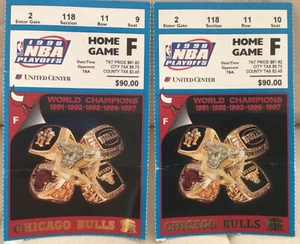 1998 NBA Eastern FINALS CHICAGO BULLS UTAH JAZZ MICHAEL JORDAN TICKET STUBS - Picture 1 of 4