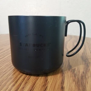 Taza de café espresso Starbucks de acero inoxidable negro mate Seattle WA 2016 12 OZ 5461 - Imagen 1 de 11