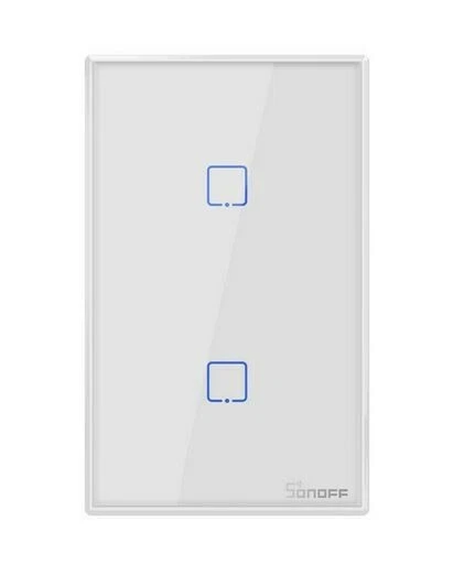 SONOFF 2Gang Smart WiFi Wall Light Timing Switch APP Remote Control W2T4 - Image 1 of 4