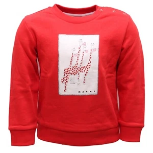 2864AL felpa bimbo boy MARNI kids sweatshirt GIRAFFE - Picture 1 of 4