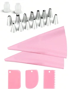 14pcs Piping Nozzle & Pastry Bag Set - Baking Decoration Tools - NEW - Picture 1 of 14