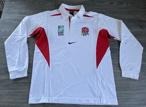 England Rugby Union Nike WM 2003 Größe M IRB Langarm - Bild 1 von 8