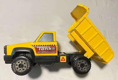 Camión de volteo Tonka Construcción Acero Plástico Amarillo Negro 2012 Hasbro Funrise Juguete Foto 1 de 4