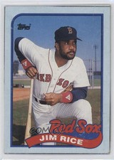 1989 Topps Wax Box Bottom Jim Rice #I HOF