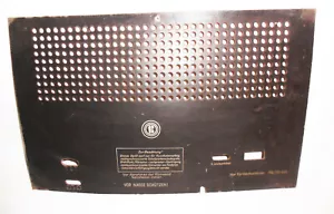 Old Radio Back Panel Bel Ami Ahs 6823-C Vintage To 1949 Replacement Part - Picture 1 of 5