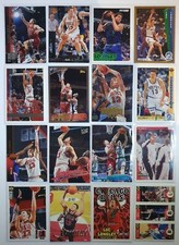 Luc Longley Collection Lot of 16 Cards (Mostly Chicago Bulls) - Good Condition