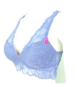 Victoria Secret Pink Bra Push Up Lace Pullover Racerback S fits 34A-C 32C - D - Picture 1 of 3