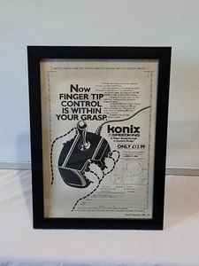 Konix Speedking 1985 Amstrad  Spectrum C64 FRAMED ADVERT GAME POSTER A4 8X12" - Picture 1 of 2